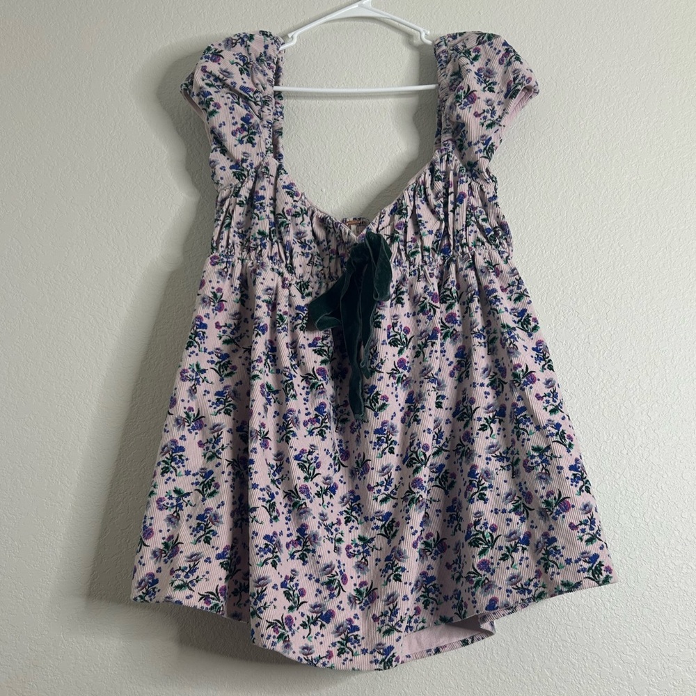 BNWOT Free People Gaia printed tunic mini dress top - Picture 6 of 14